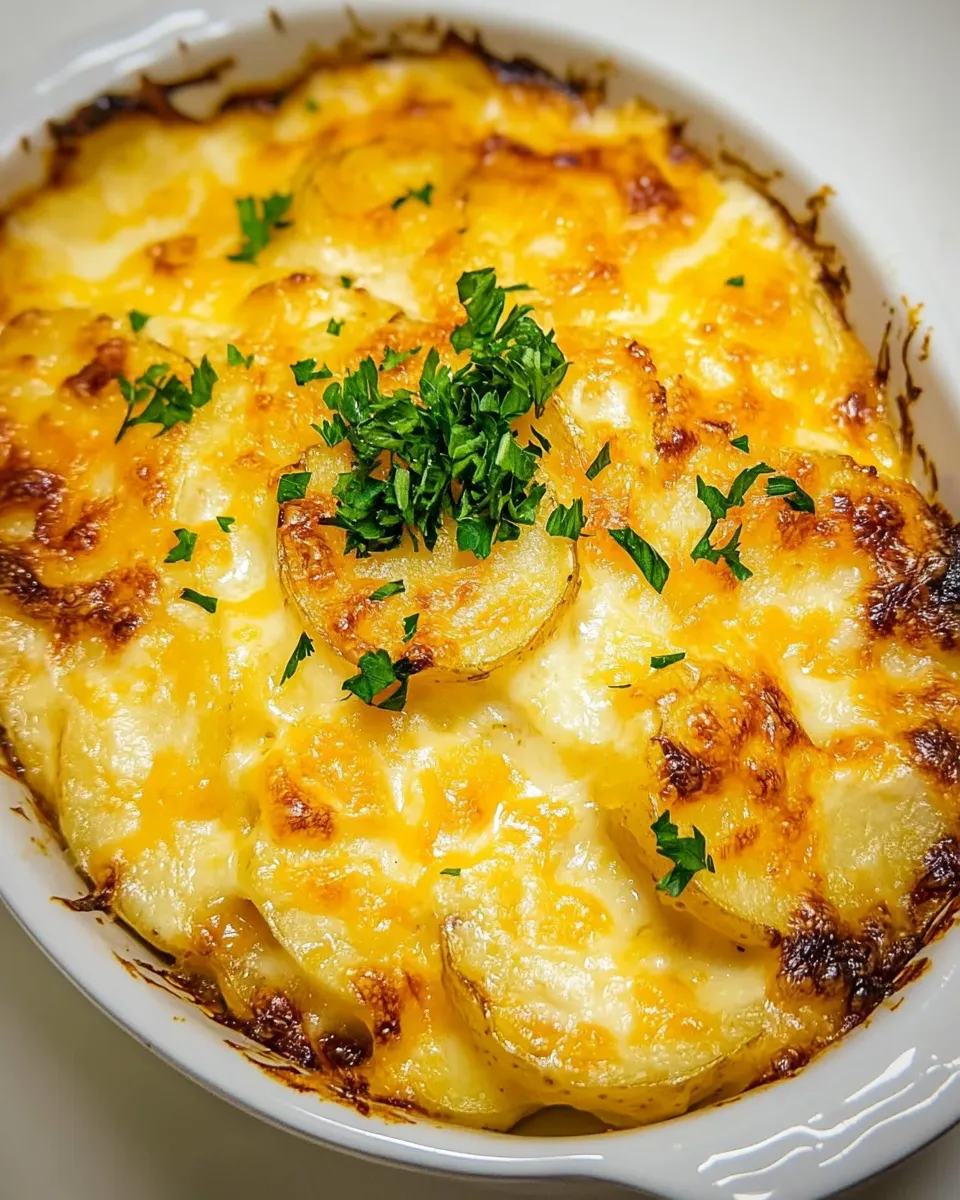 Delicious Cheesy Potato Gratin for Two image