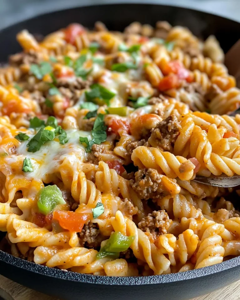 Homemade Cheesy Taco Pasta with Rotel recipe photo