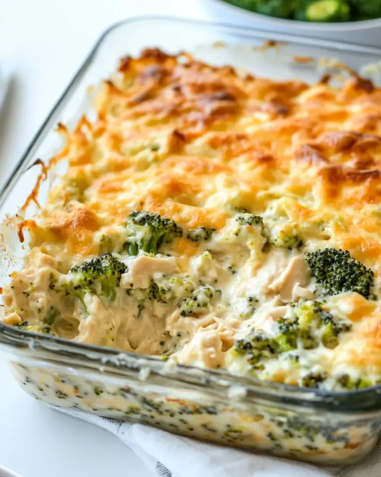 Homemade Chicken Broccoli Alfredo Casserole photo