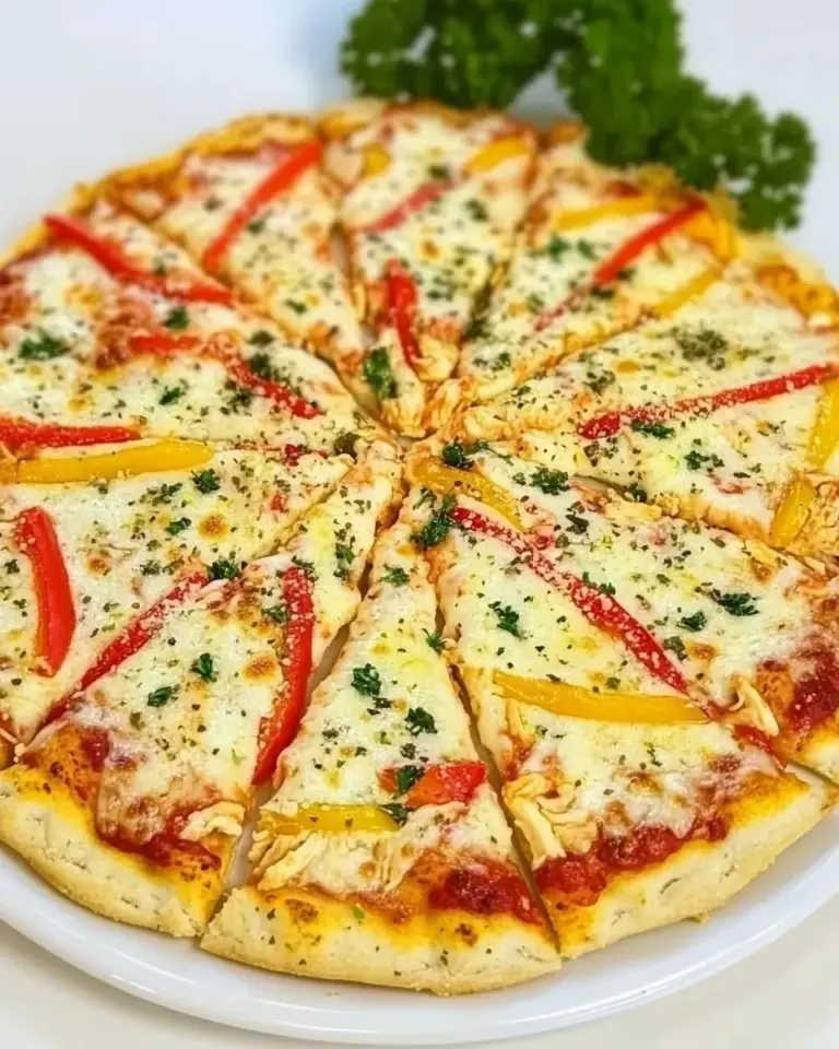 Homemade Chicken Crust Pizza recipe photo