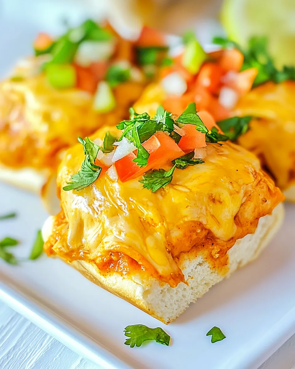 Homemade Chicken Enchilada Sliders recipe photo