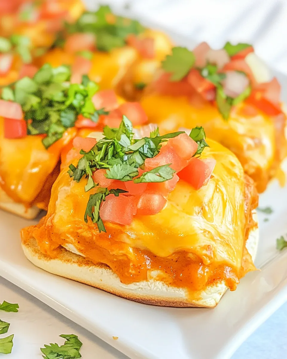 Classic Chicken Enchilada Sliders dish photo