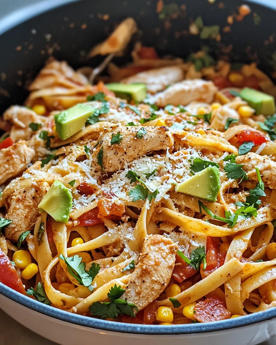 Homemade Chicken Fajita Pasta in One Pot recipe photo
