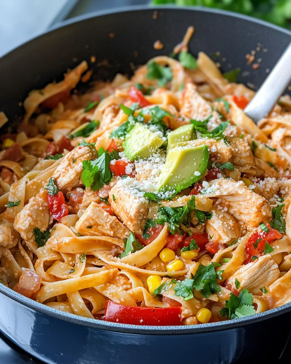 Delicious Chicken Fajita Pasta in One Pot image