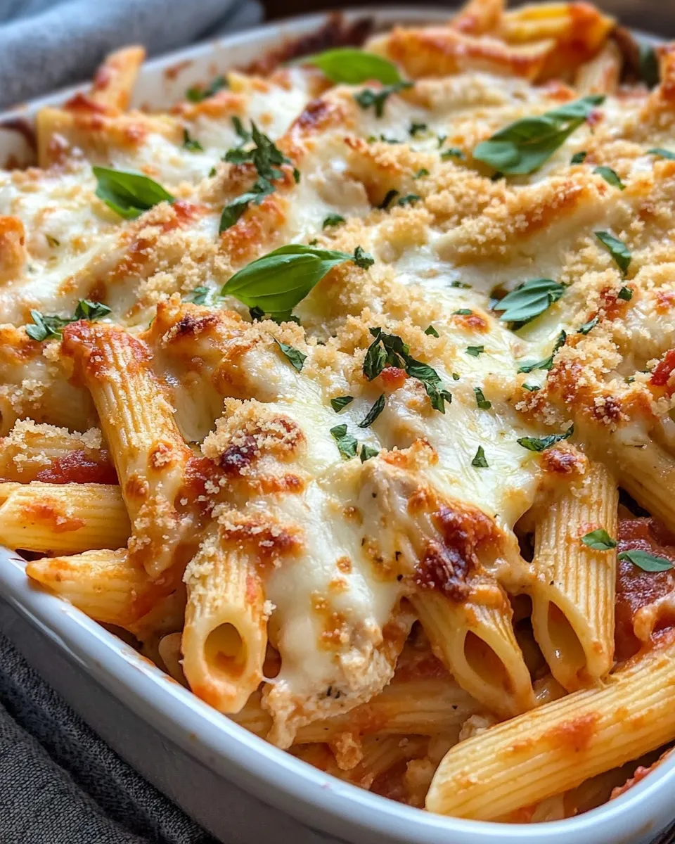 Classic Chicken and Four-Cheese Baked Pasta image