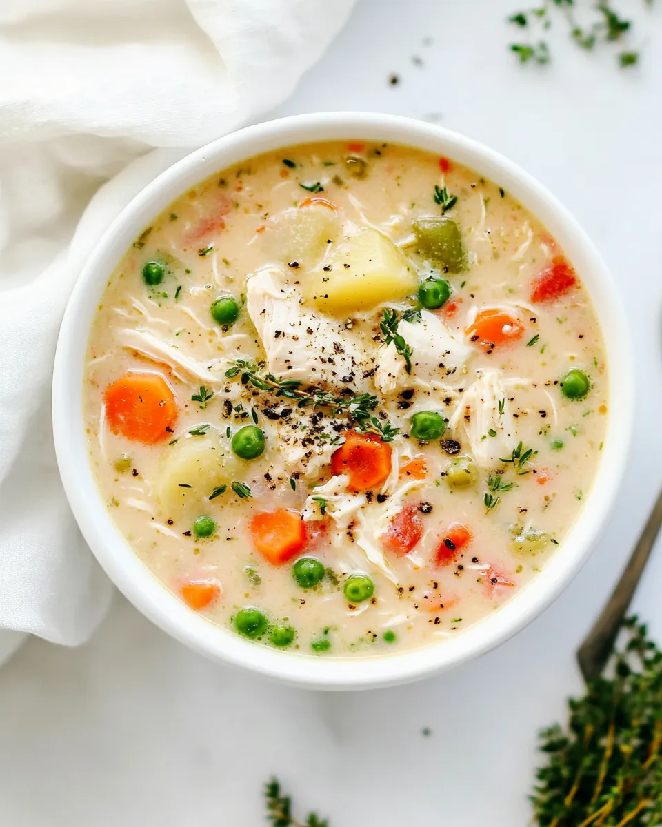 Classic Chicken and Potato Soup dish photo