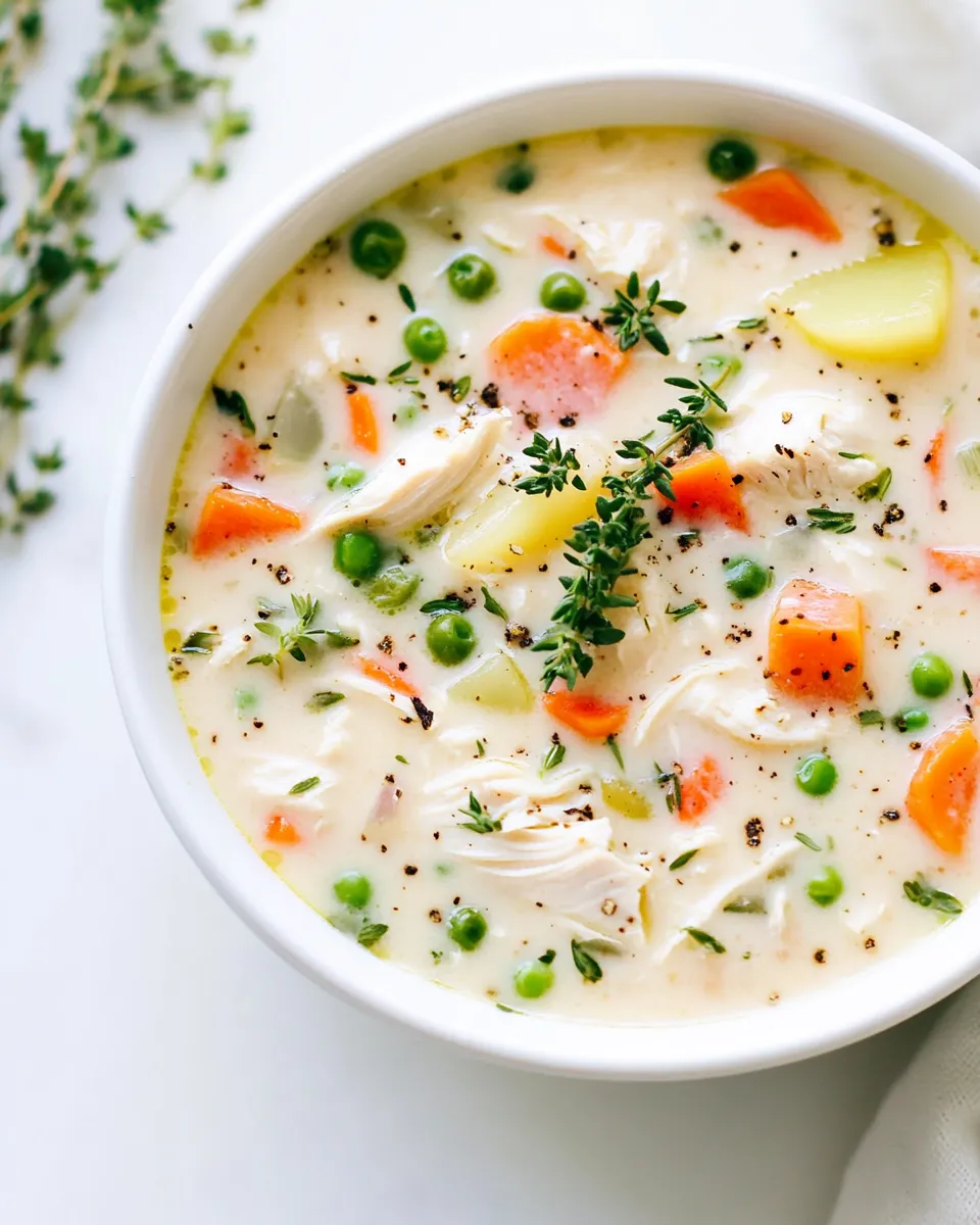 Easy Chicken and Potato Soup food shot