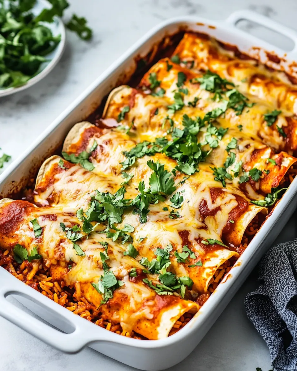 Classic Chicken and Rice Enchiladas dish photo
