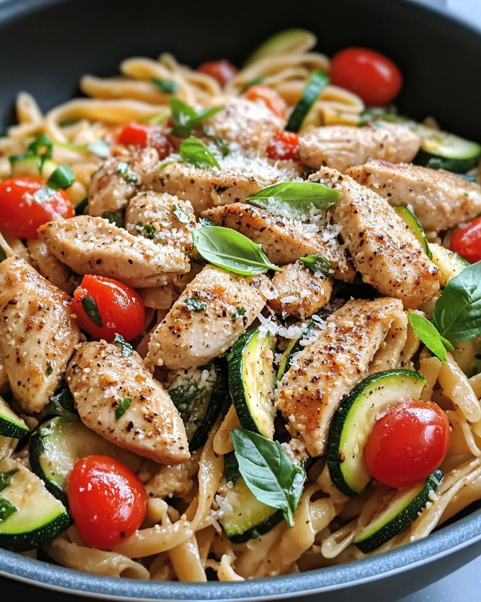 Easy Chicken and Zucchini Pasta Toss recipe photo