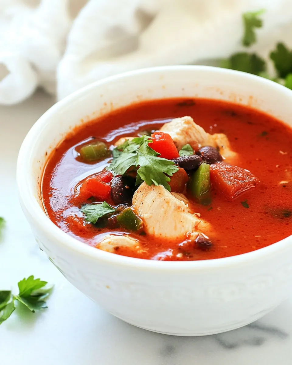 Classic Chipotle Chicken Soup dish photo