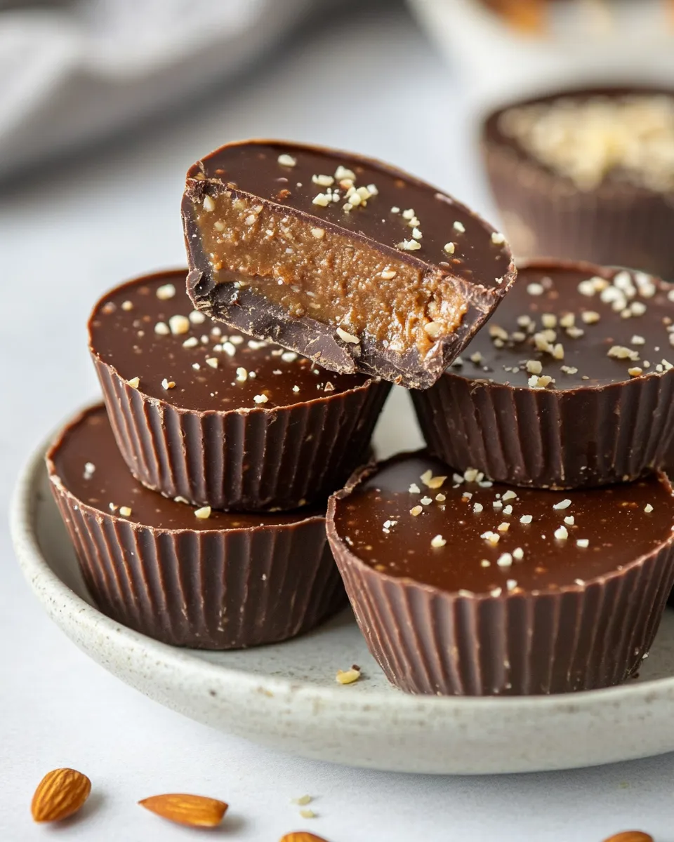 Classic Chocolate Almond Butter Protein Cups image