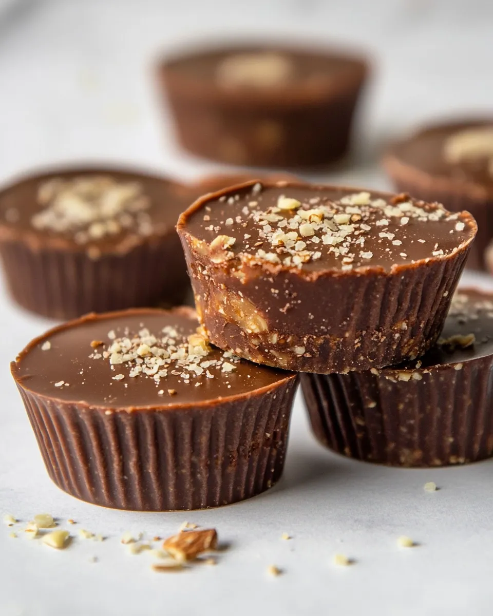 Delicious Chocolate Almond Butter Protein Cups dish photo