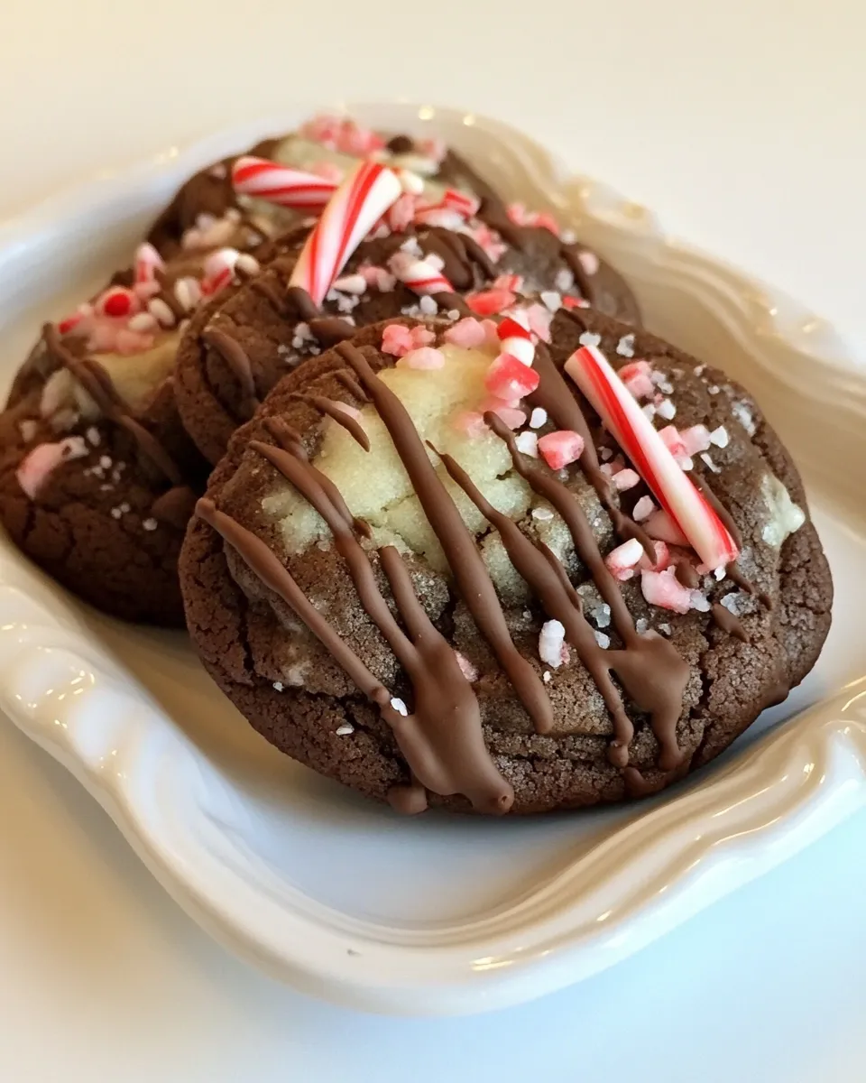 Classic Chocolate Peppermint Cookies image