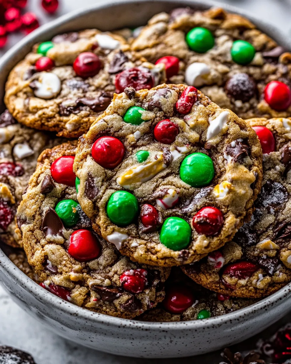 Easy Christmas Monster Cookies. photo