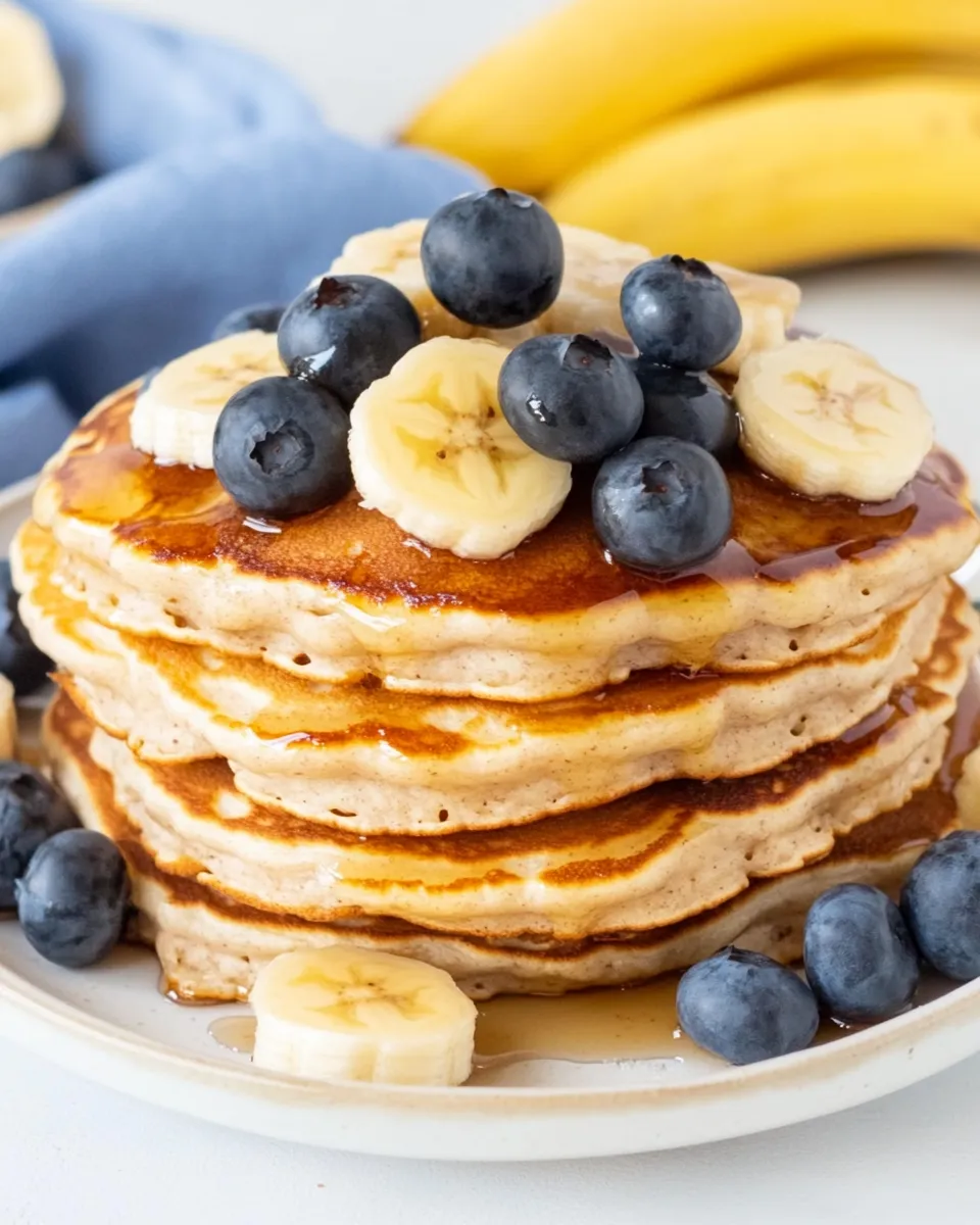 Easy Coconut Flour Banana Pancakes food shot