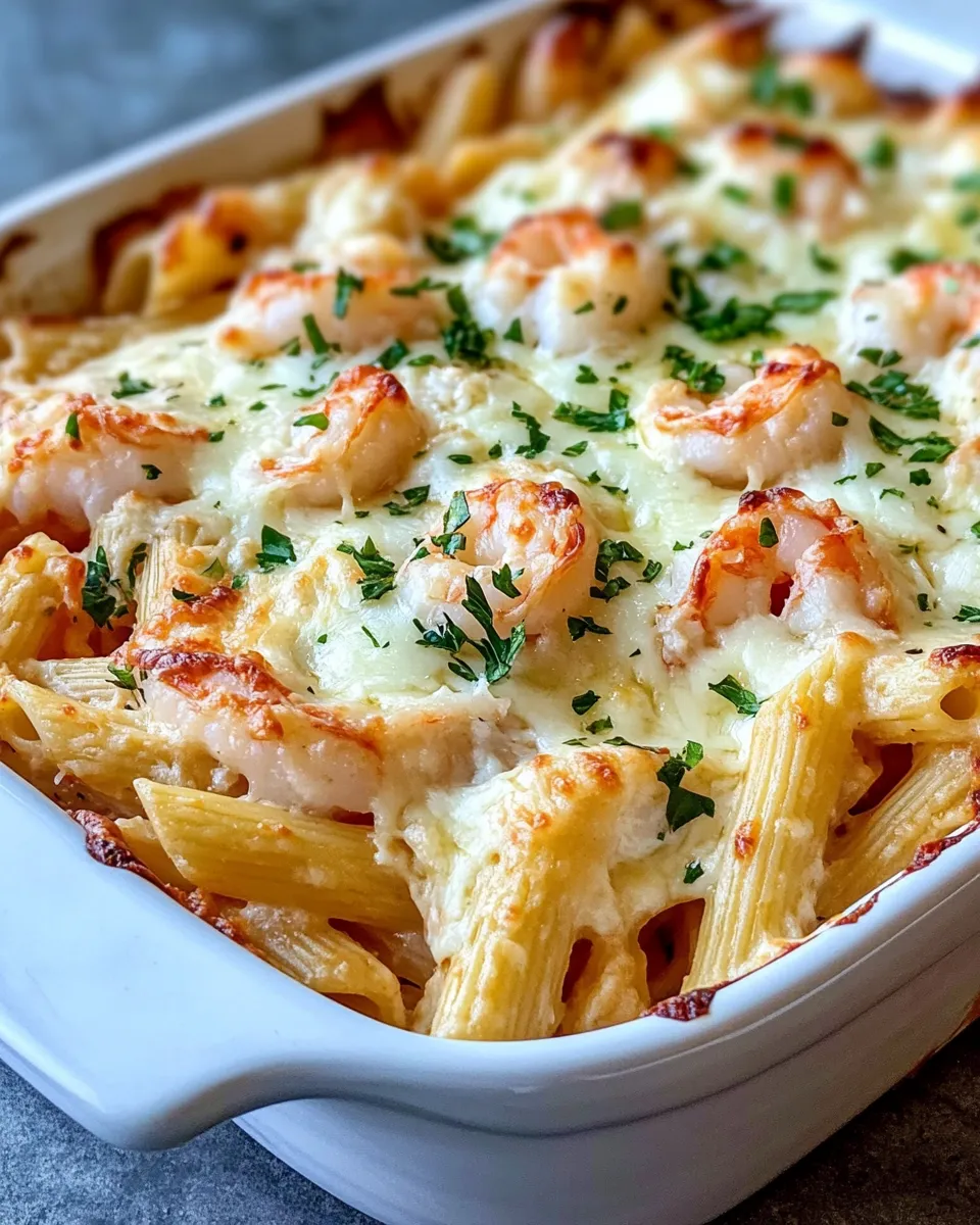 Classic Crab and Shrimp Pasta Bake dish photo