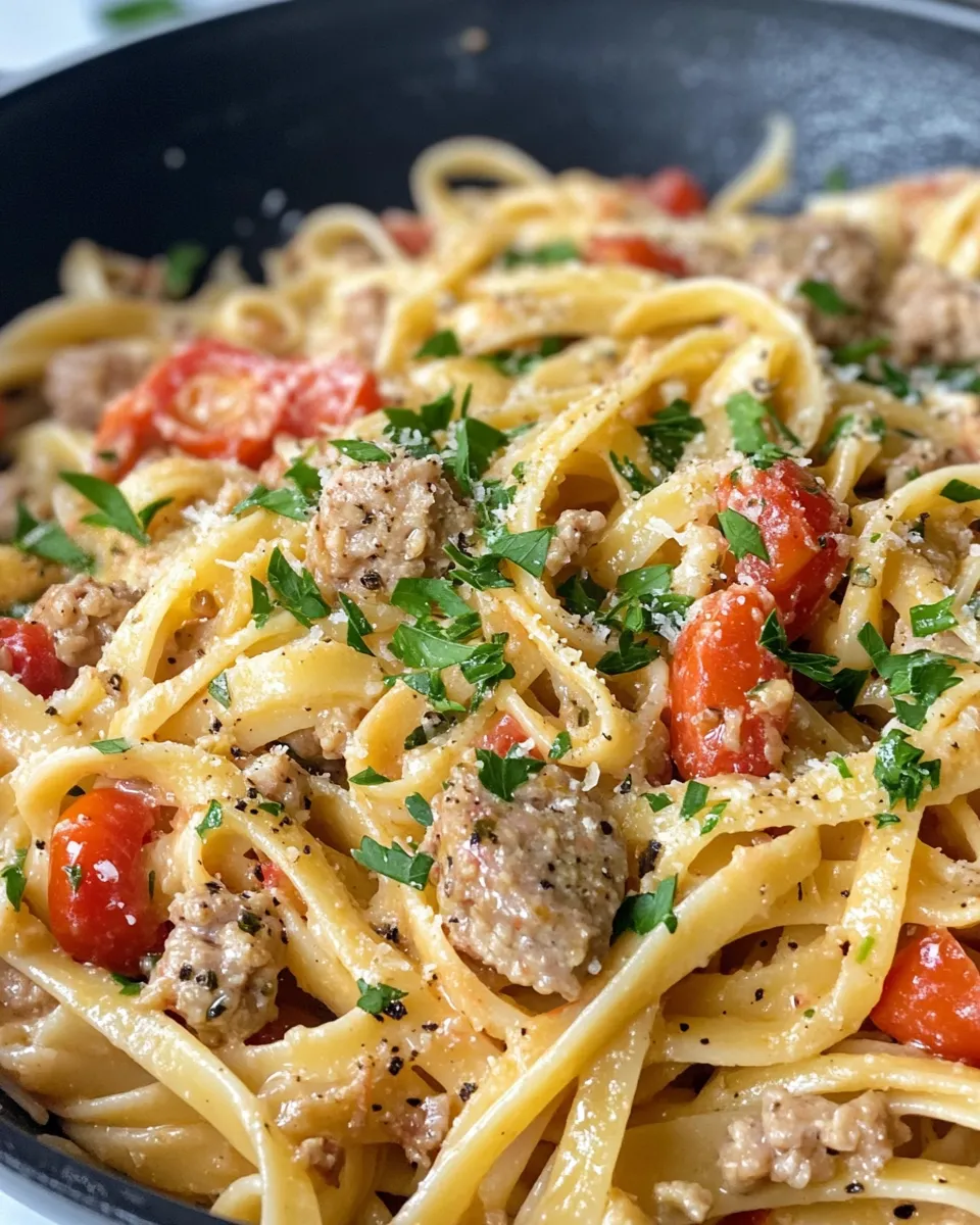 Homemade Creamy Cajun Sausage Pasta recipe photo