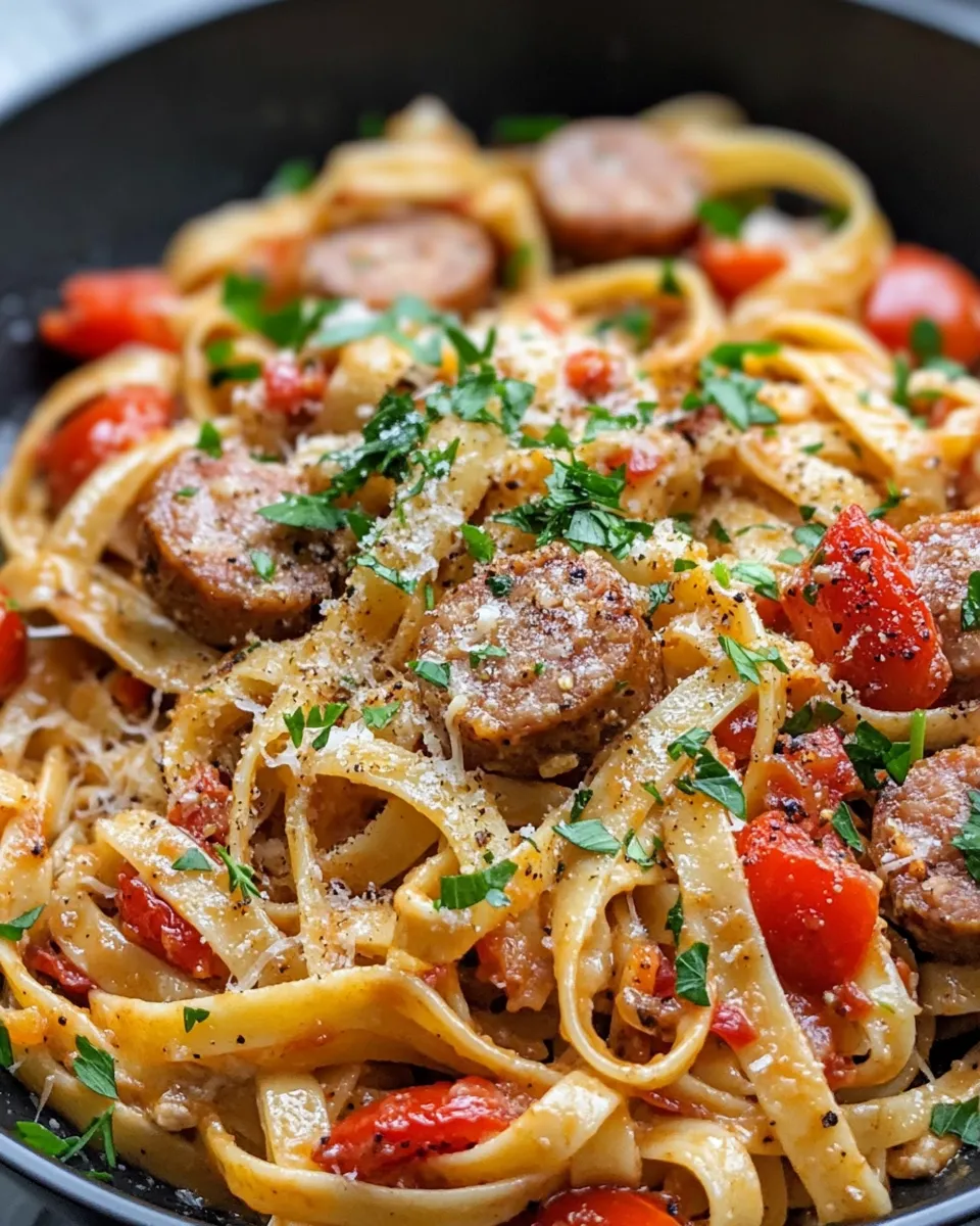 Delicious Creamy Cajun Sausage Pasta picture