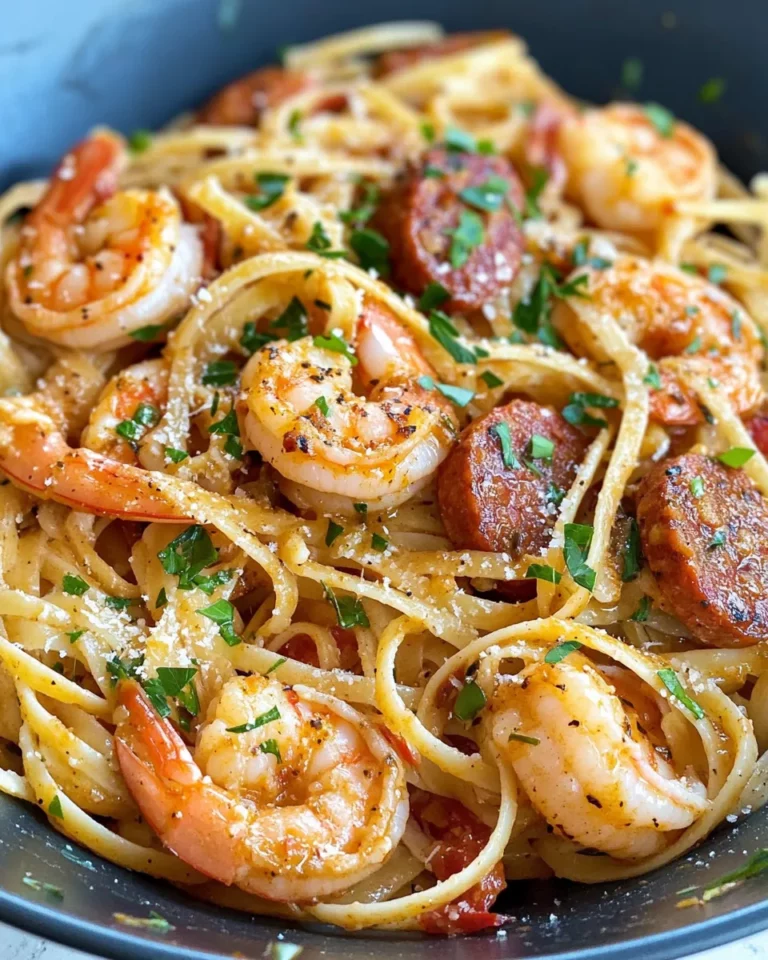 Homemade Creamy Cajun Shrimp and Sausage Pasta recipe photo