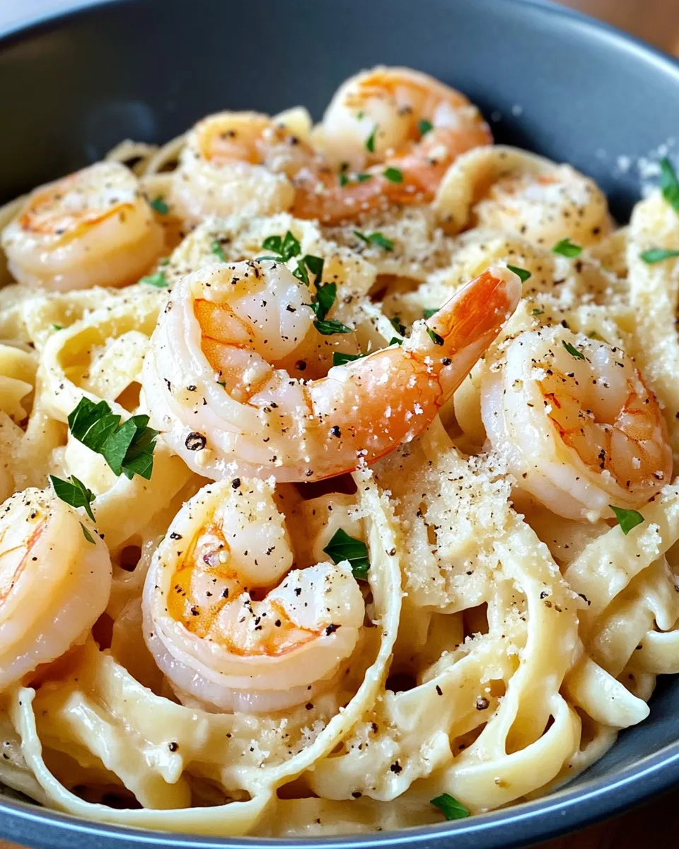 Easy Creamy Garlic Shrimp Pasta recipe photo