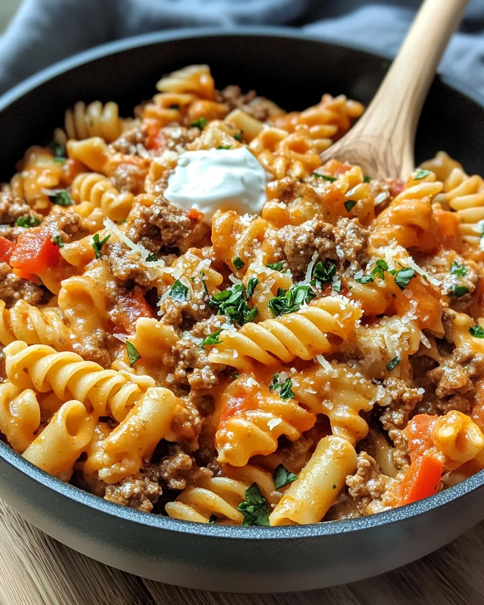 Homemade Creamy Goulash-Style Pasta recipe photo