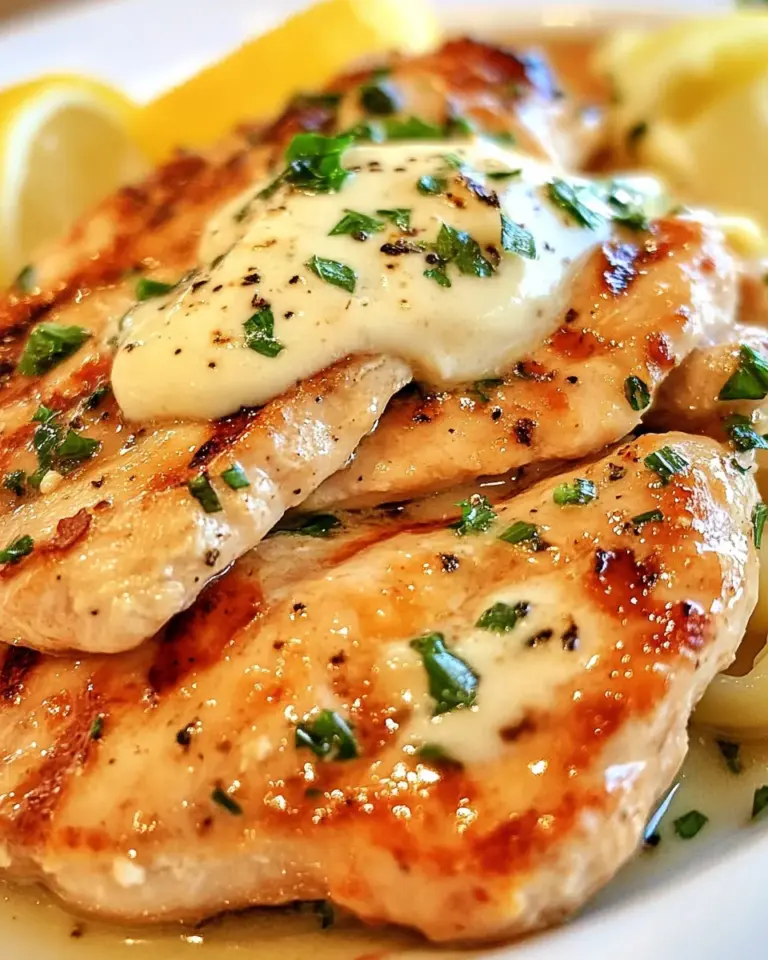 Homemade Creamy Grilled Chicken Piccata dish photo