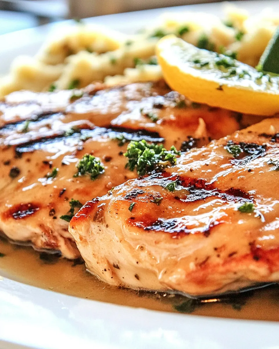 Classic Creamy Grilled Chicken Piccata recipe image