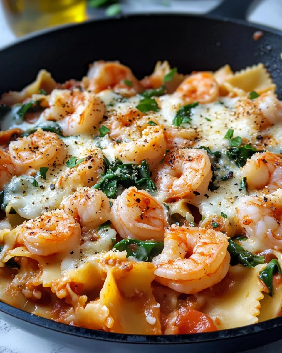 Classic Creamy Shrimp Lasagna Skillet image