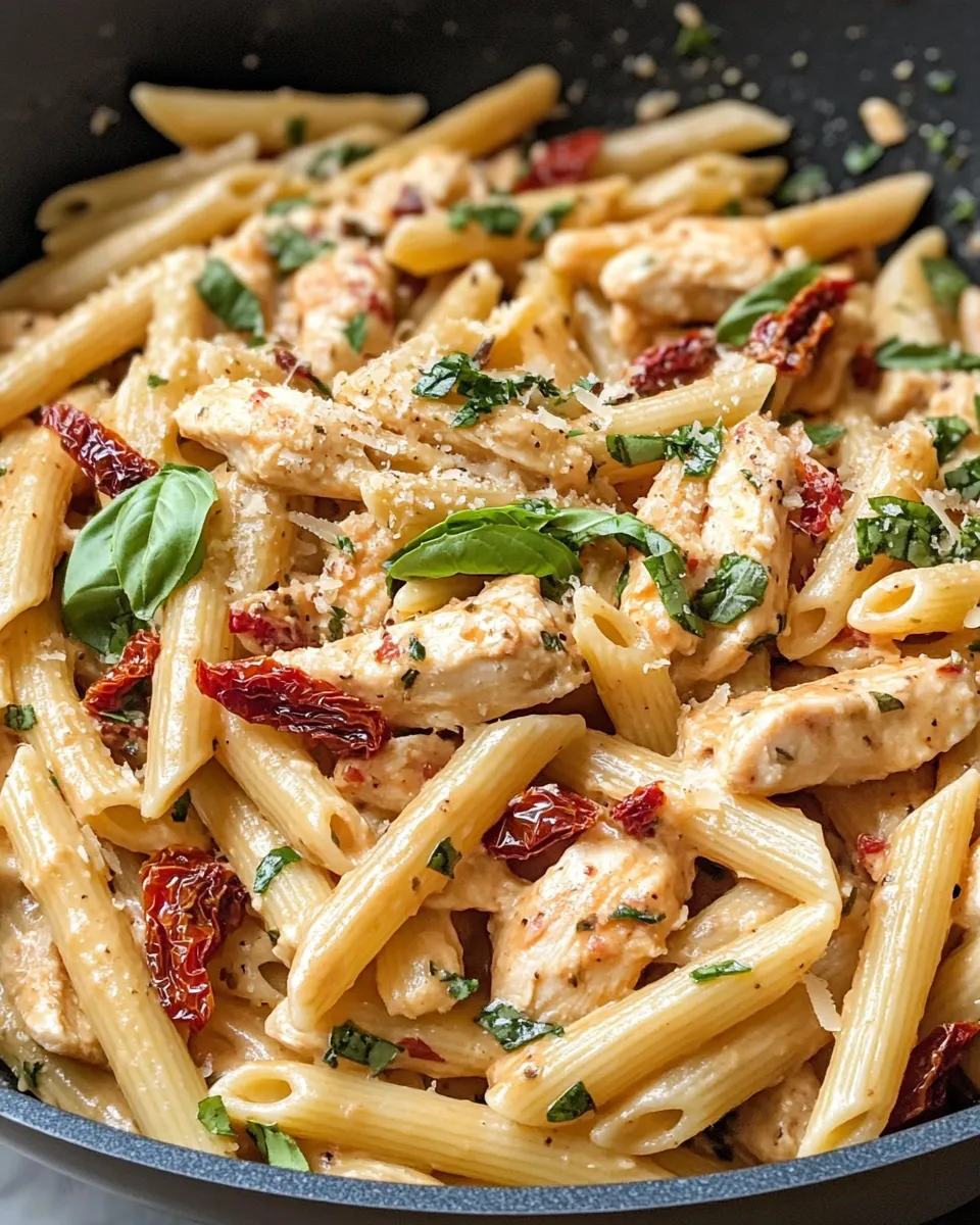 Homemade Creamy Sun-Dried Tomato Chicken Pasta recipe photo