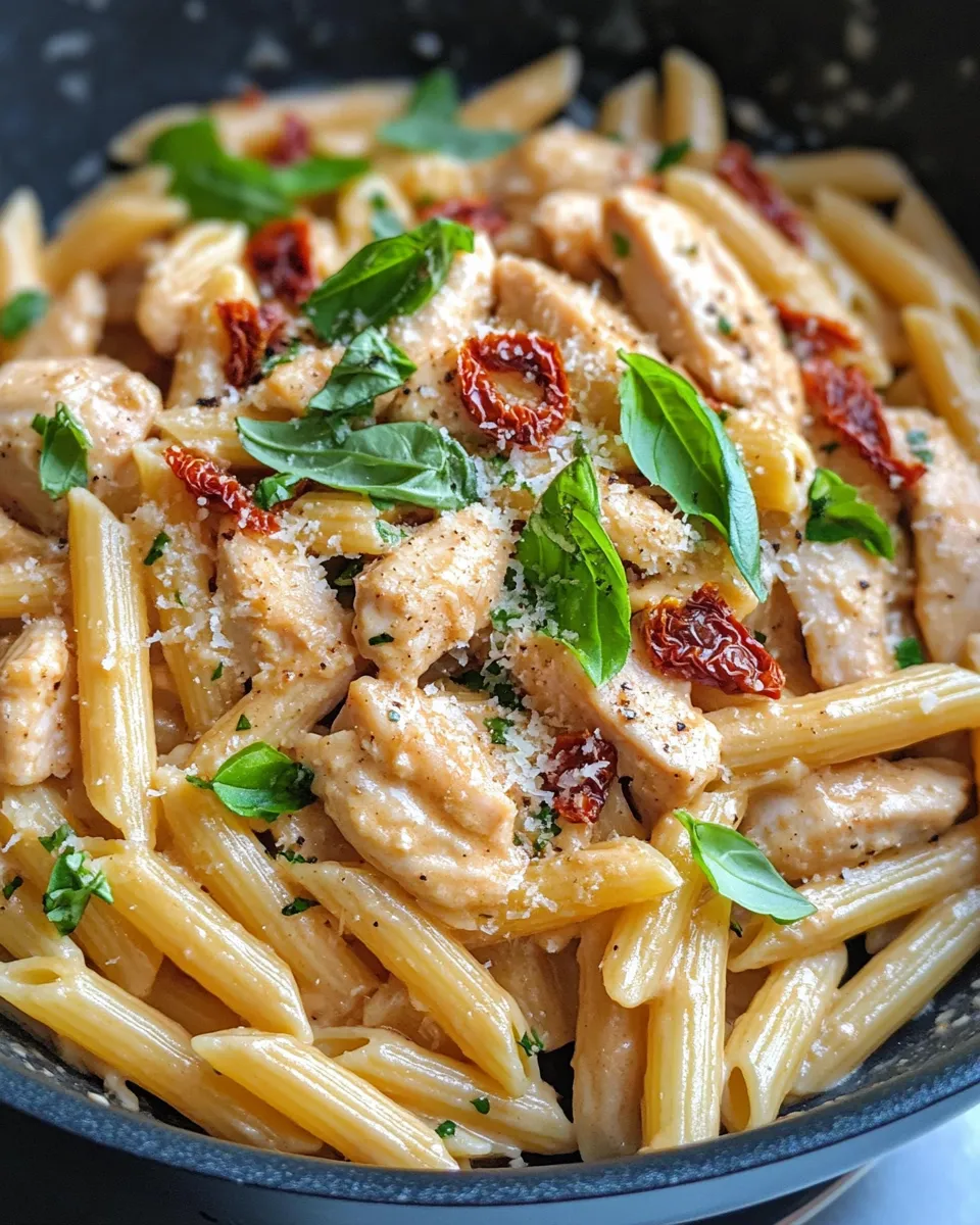 Classic Creamy Sun-Dried Tomato Chicken Pasta dish photo