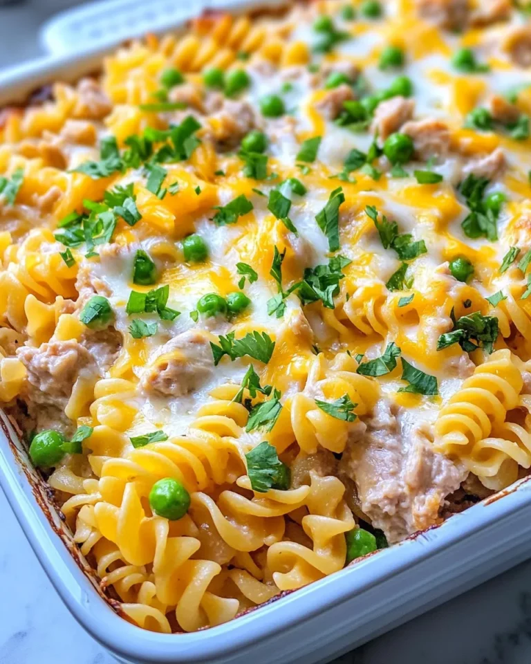 Homemade Creamy Tuna Noodle Rotini recipe photo