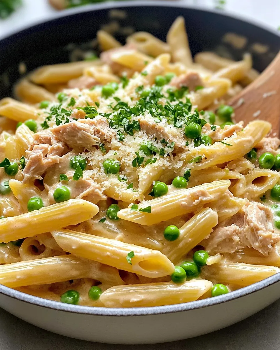 Easy Creamy Tuna Pasta Skillet recipe photo