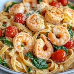 Homemade Creamy Tuscan Shrimp Pasta photo