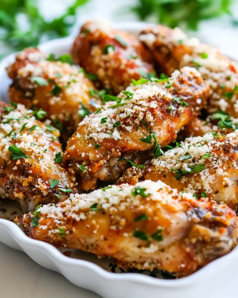 Homemade Crispy Baked Parmesan Chicken Wings photo