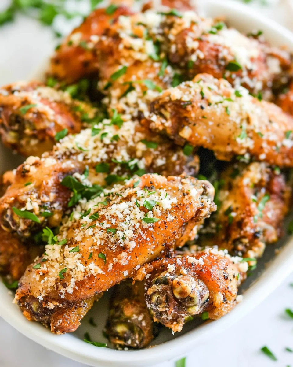 Classic Crispy Baked Parmesan Chicken Wings image