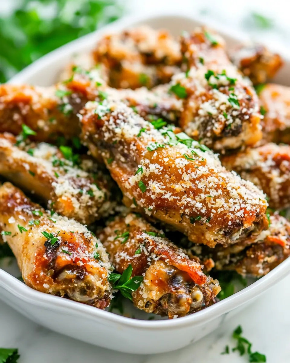 Delicious Crispy Baked Parmesan Chicken Wings dish photo