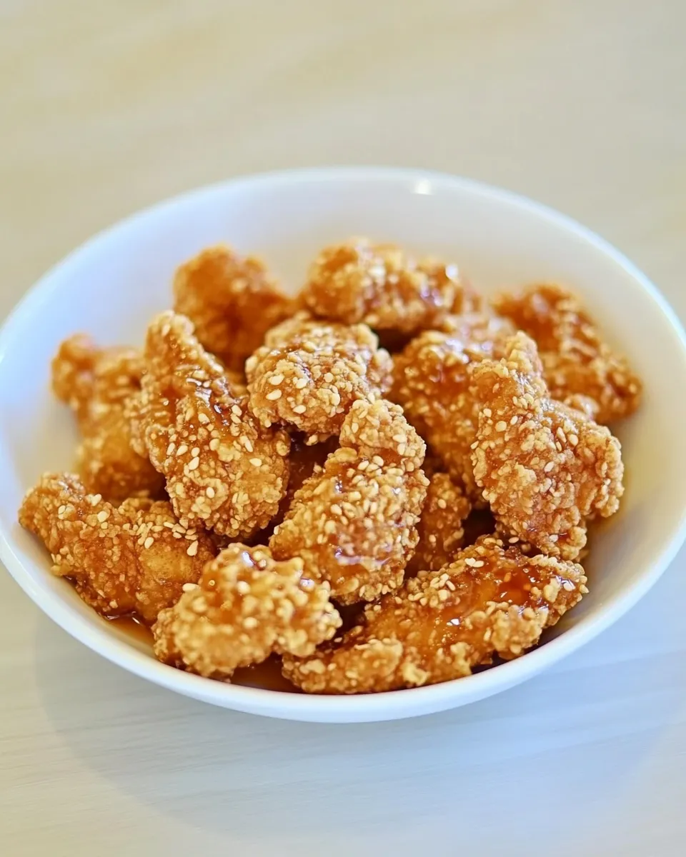 Easy Crispy Honey Chicken food shot