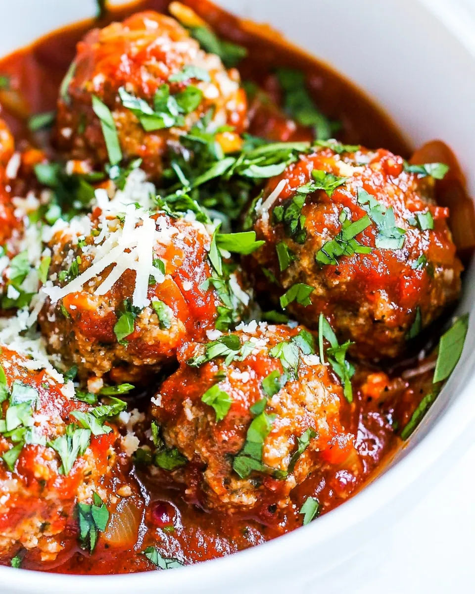 Easy Crock Pot Turkey Meatballs food shot