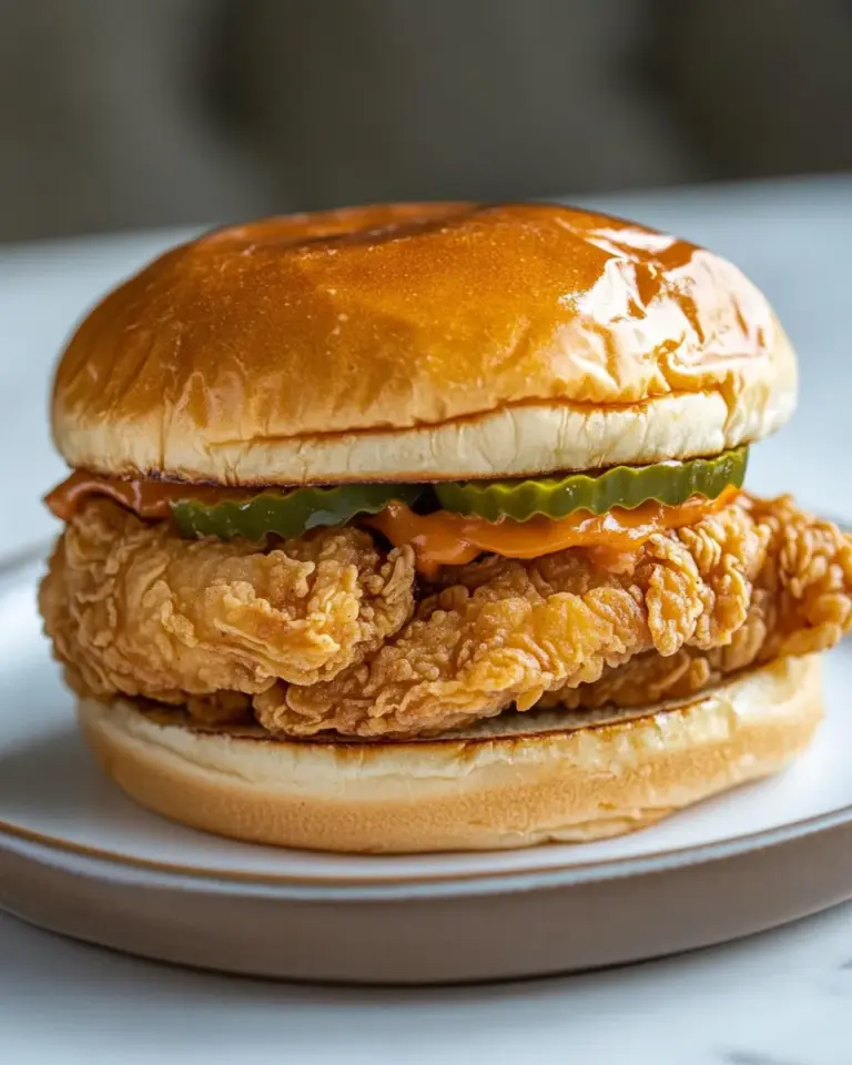 Homemade DIY Popeyes Chicken Sandwich photo
