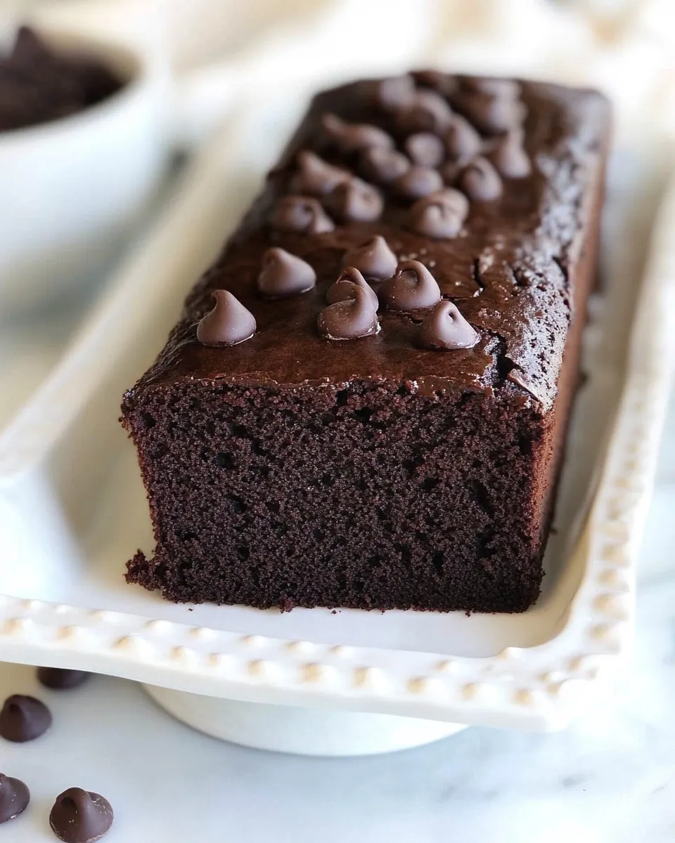 Classic Double Chocolate Loaf Cake dish photo