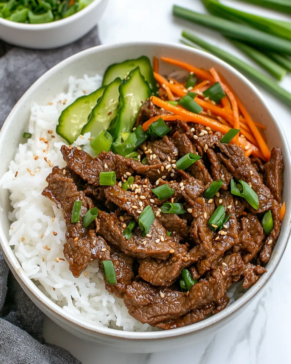 Quick Easy Beef Bulgogi Bowls dish photo
