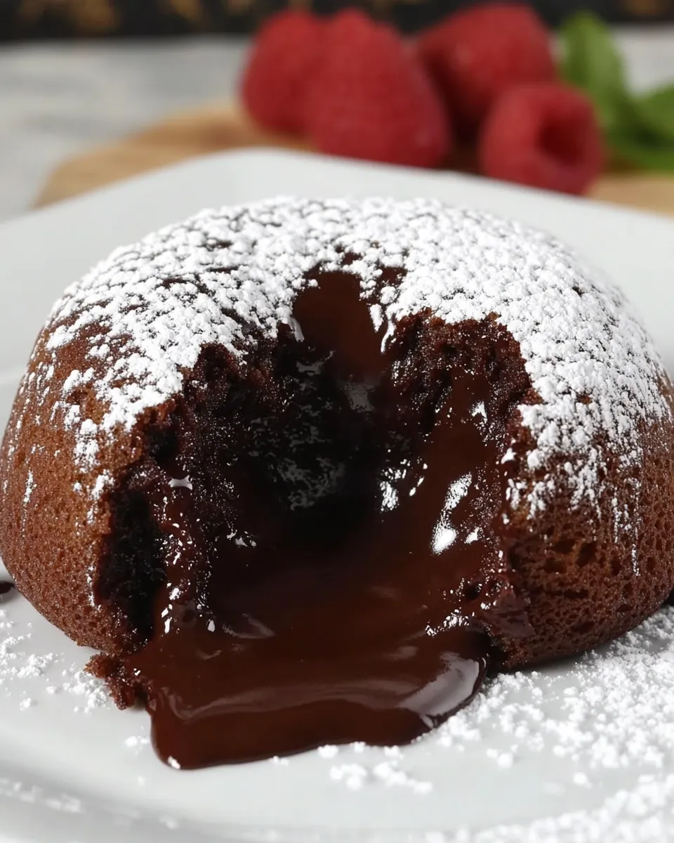 Delicious Easy Chocolate Molten Lava Cakes recipe photo