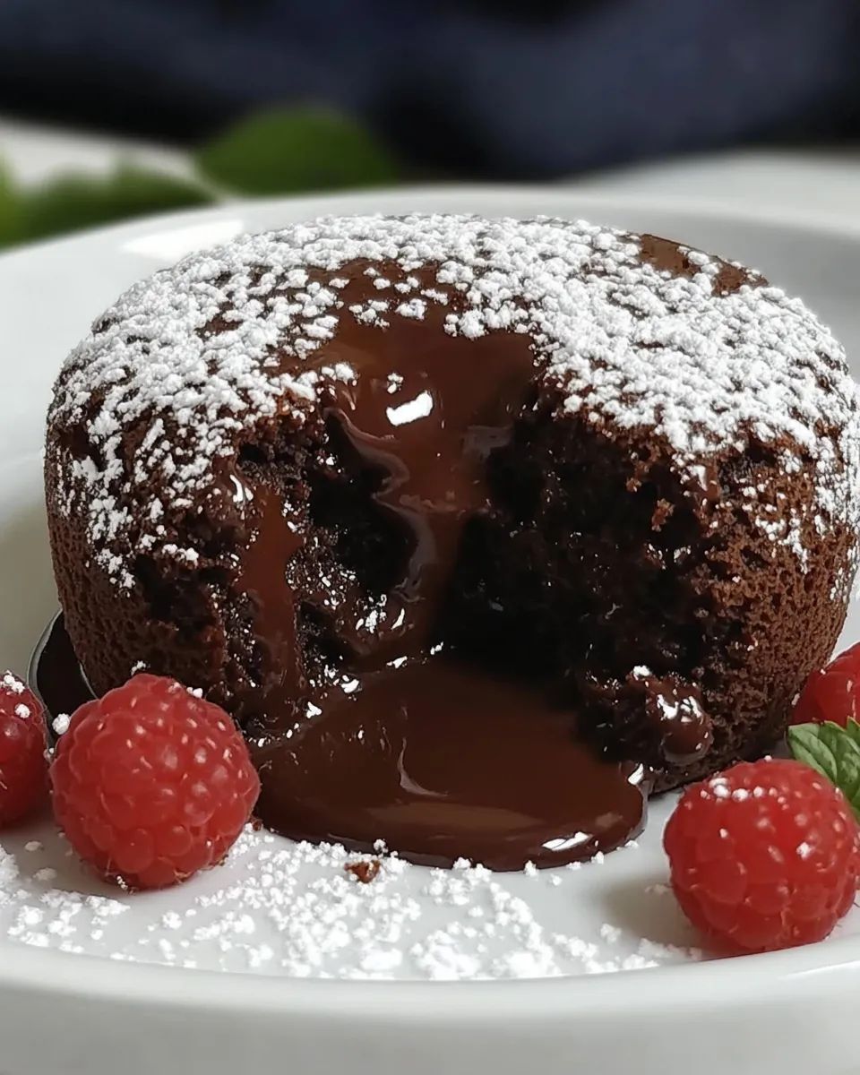 Quick Easy Chocolate Molten Lava Cakes dish photo