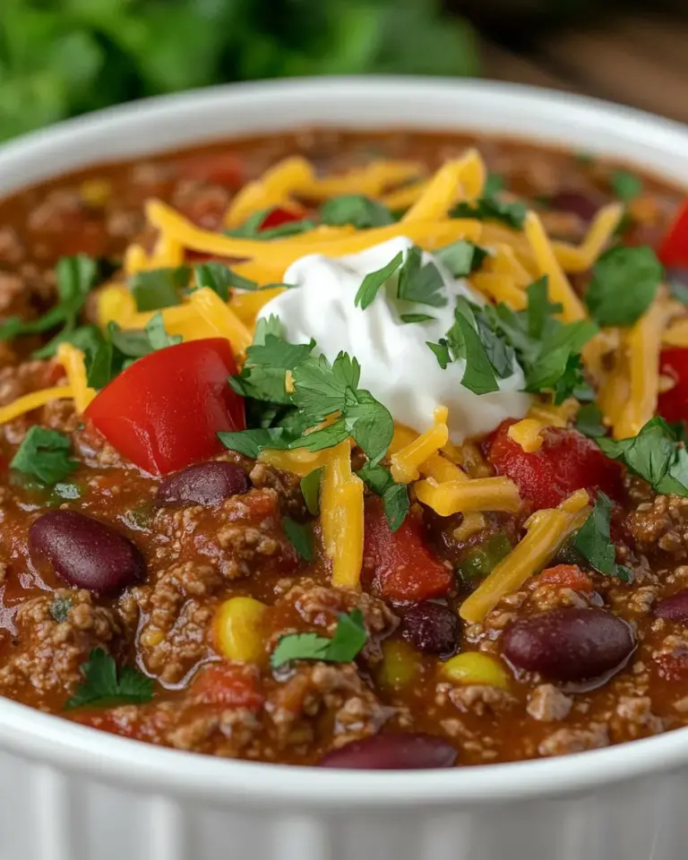 Homemade Easy Slow Cooker Chili Recipe photo