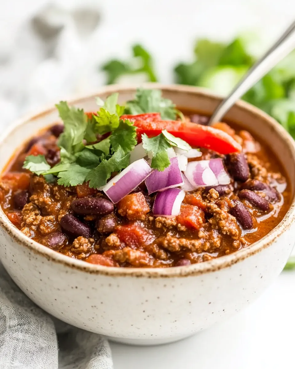 Delicious Easy Stove Top Beef Chili recipe photo