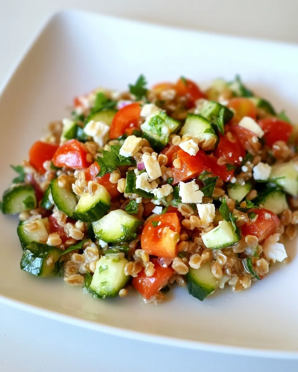 Quick Greek Farro Salad picture