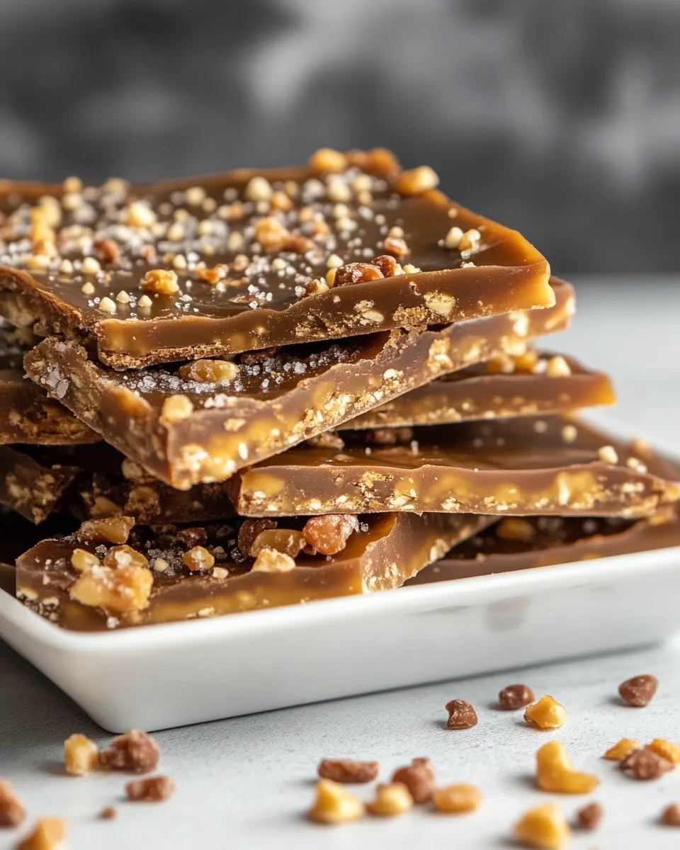 Delicious Homemade Toffee Recipe shot