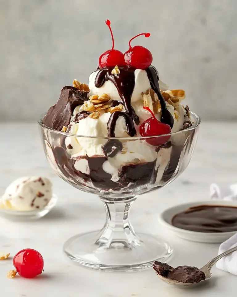 Delicious Hot Fudge Sundaes photo