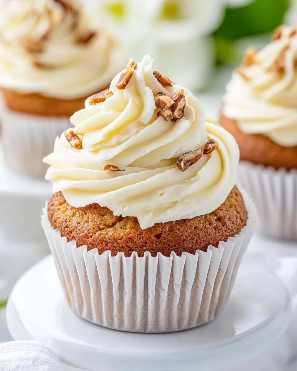 Easy Hummingbird Cupcakes food shot