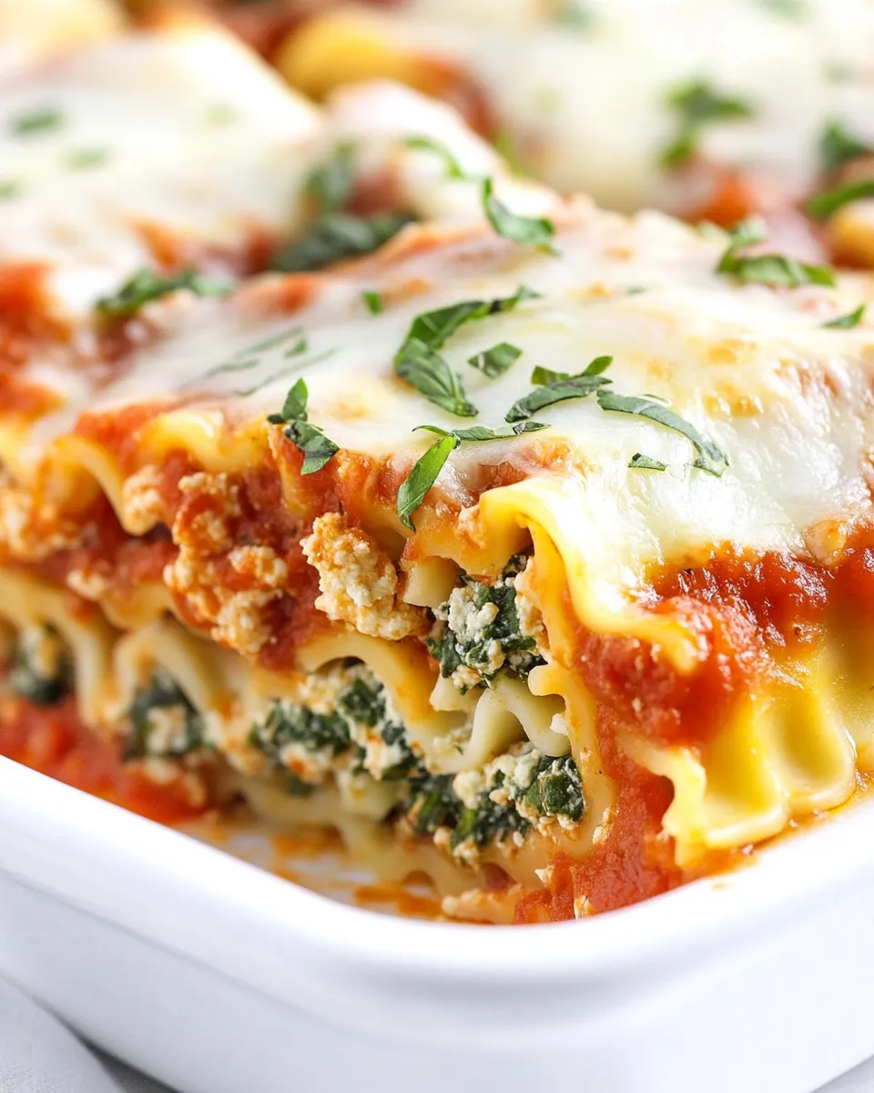 Classic Lasagna Roll Ups dish photo